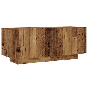 vidaXL Nachtkastje 100x35x40 cm bewerkt hout oud houtkleurig