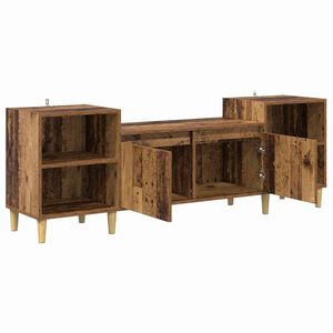 vidaXL TV-kast 160 x 35 x 55 cm Oud Hout Bewerkt hout