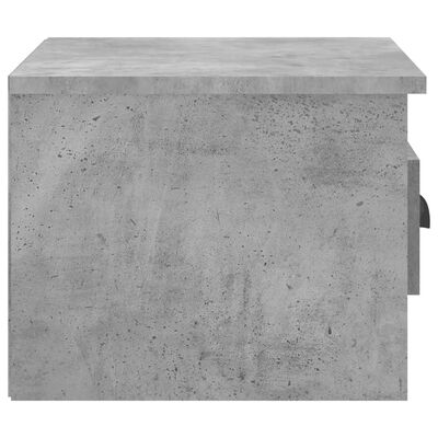 vidaXL Nachtkastje wandgemonteerd 41,5x36x28 cm betongrijs