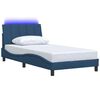 vidaXL Bedframe zonder matras "Hanko" 100x200 cm stof blauw