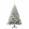 vidaXL Artificial Pre-lit Kerstboom met Ballenset Groen 150 cm