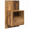 vidaXL Hoofdbord Met Kast met lade 3 pcs Oud Hout Bewerkt hout