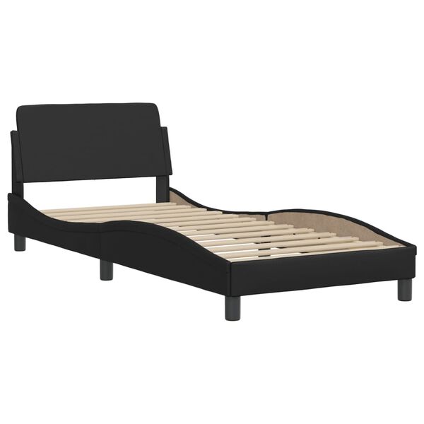 vidaXL Bed "Viana" met matras kunstleer zwart 80x200 cm
