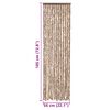 vidaXL Vliegengordijn 56x185 cm chenille beige en donkerbruin