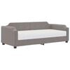 vidaXL Slaapbank met matras 90x200 cm stof taupe