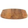 vidaXL Tafelblad ovaal 80x40x2,5 cm massief mangohout