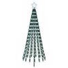 vidaXL LED Kerstboom EKENAS 180 cm 255 LED's Koel wit Staal Zwart