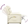 vidaXL Sta-op-massagestoel fluweel crèmekleurig