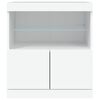 vidaXL Dressoir met LED-verlichting 60x37x67 cm wit