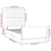 vidaXL Bedframe met hoofdeinde fluweel roze 80x200 cm