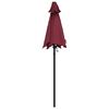 vidaXL Parasol 200x224 cm aluminium bordeauxrood