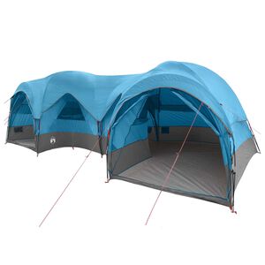 vidaXL Gezinstent met regenzeil waterdicht 5-persoons Blauw
