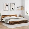 vidaXL Bedframe met hoofdeinde Oud Hout 200 x 200 cm Bewerkt hout