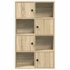 vidaXL Boekenkast 60x24x101,5 cm bewerkt hout sonoma eikenkleurig