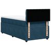 vidaXL Boxspring met matras fluweel blauw 80x200 cm