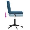 vidaXL Eetkamerstoelen 6 st fluweel blauw