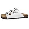 vidaXL Sandalen met 3 bandjes en gespen dames maat 41 biokurk wit