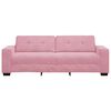 vidaXL | 3-Zits Sofa | met kussen Roze Fluweel