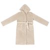 vidaXL Badjas Hoodie Beige xxxl Flanel