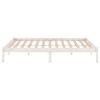 vidaXL Bedframe massief hout wit 180x200 cm