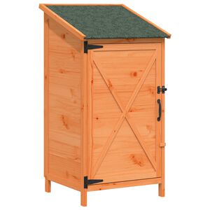 vidaXL Tuinschuur Bruin 59,5 x 56 x 113,5 cm Bewerkt hout