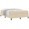 vidaXL Boxspringbed Cr&egrave;me 140 x 190 cm Stof