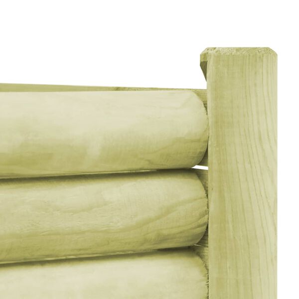 vidaXL Plantenbak verhoogd 60x40x42 cm ge&iuml;mpregneerd grenenhout