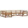 vidaXL Buiten bankenset 6 pcs Naturel Massief Acaciahout