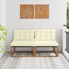 vidaXL 2 Stuk Buiten Midden Sofa Massief Acaciahout Naturel