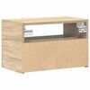 vidaXL Nachtkastjes 2 st wandgemonteerd 45x26x28,5cm sonoma eikenkleur