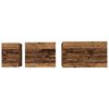 vidaXL Salontafel 3 pcs Oudhout Bewerkt hout