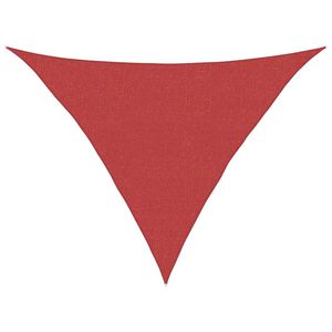 vidaXL Zonnezeil 160 g/m&sup2; 2,5x2,5x3,5 m HDPE red