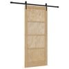 vidaXL Schuifdeur ORKDAL Naturel en Zwart 86 x 198,5 cm