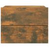 vidaXL Nachtkastje 40x30x30 cm bewerkt hout gerookt eikenkleurig