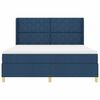 vidaXL Boxspring bed met matras Blauw 180 x 200 cm Stof