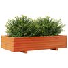 vidaXL Plantenbak 110x60x26,5 cm massief grenenhout wasbruin