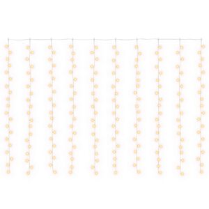 vidaXL Lichtgordijn 200 LED's Warmwit 300 x 200 cm