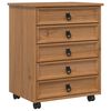 vidaXL Rolkast met lades CORONA Massief grenenhout en engineered wood