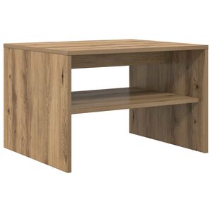 vidaXL Salontafel Artisan Eiken 60 x 50 x 40 cm Bewerkt hout