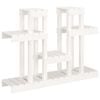 vidaXL Plantenstandaard wit 104,5x25x77,5 cm massief grenenhout