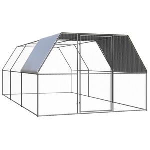 vidaXL Kippenhok 3x6x2 m gegalvaniseerd staal