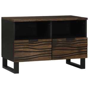 vidaXL TV Eenheden met lade Walnotenhout 70 x 33 x 46 cm Bewerkt hout