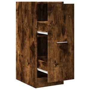 vidaXL Apothekerskast 30x41x77,5 cm bewerkt hout gerookt eikenkleurig