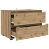 vidaXL Opbergkast Artisan Eiken 80 x 48 x 57 cm Bewerkt hout