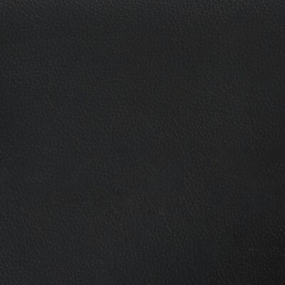 vidaXL Tweezitsbank met sierkussens 120 cm kunstleer zwart