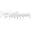 vidaXL Bedframe massief hout wit 180x200 cm