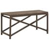 vidaXL Tuinbank 80 cm poly rattan bruin