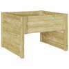 vidaXL Grasmaaier Garage Bruin 79 x 73 x 56 cm