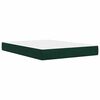 vidaXL Bedframe met matras met matras Donkergroen 120 x 200 cm Fluweel