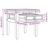 vidaXL Bijzettafel Corona Wit 50 x 50 x 50 cm Massief grenenhout